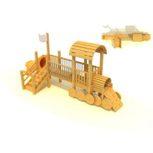 Profesionales Niños Outdoor Wooden Playground Outdoor Fitness